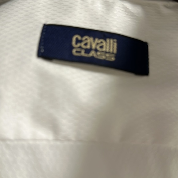 Cavalli Class Mens White Slim Fit Dress Shirt NEW NWT 15 - Picture 6 of 7